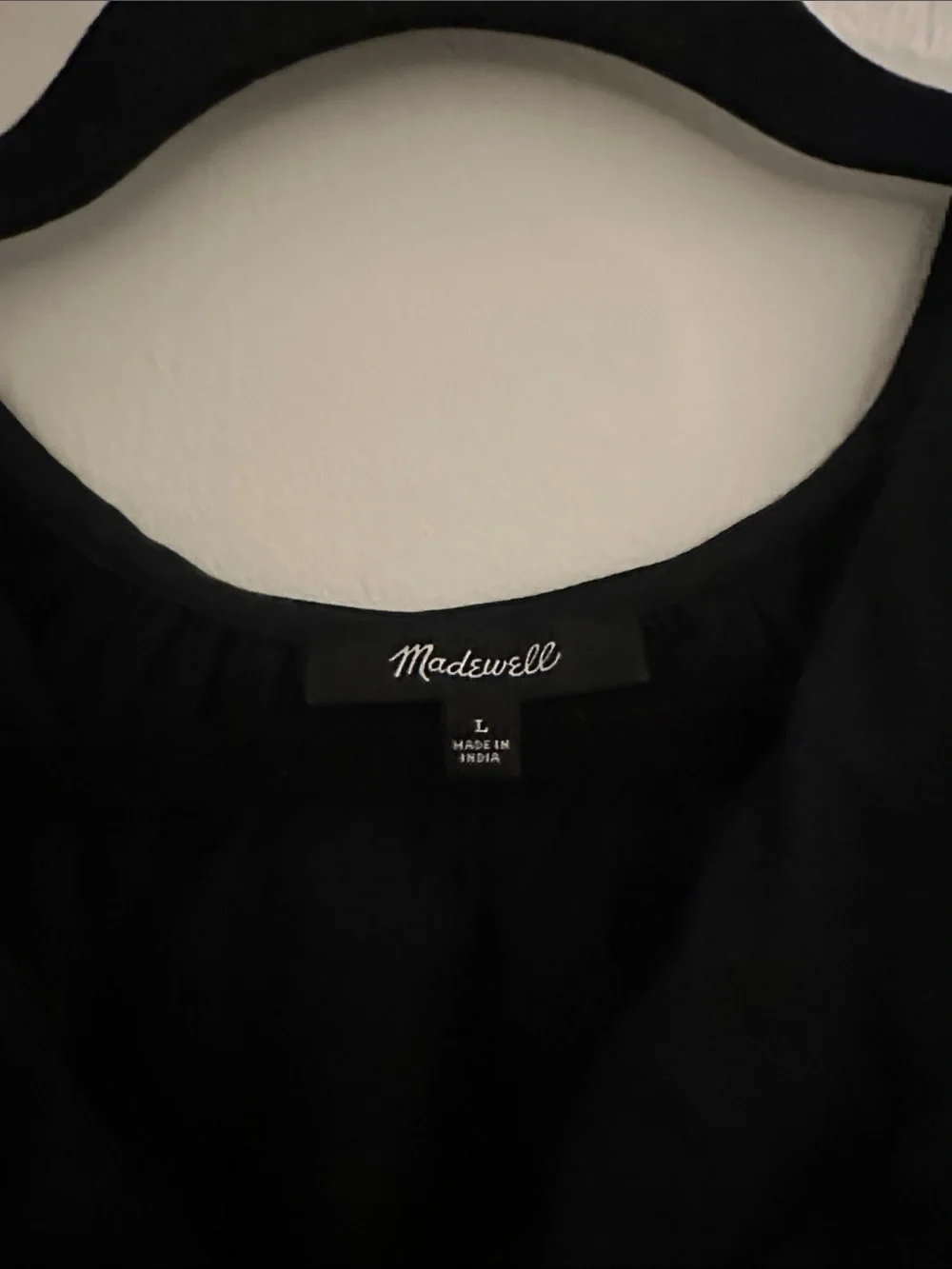 Madewell Black Eyelet Ruffle Short-Sleeve Blouse - Women